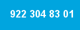 922 304 83 01 922 304 83 01